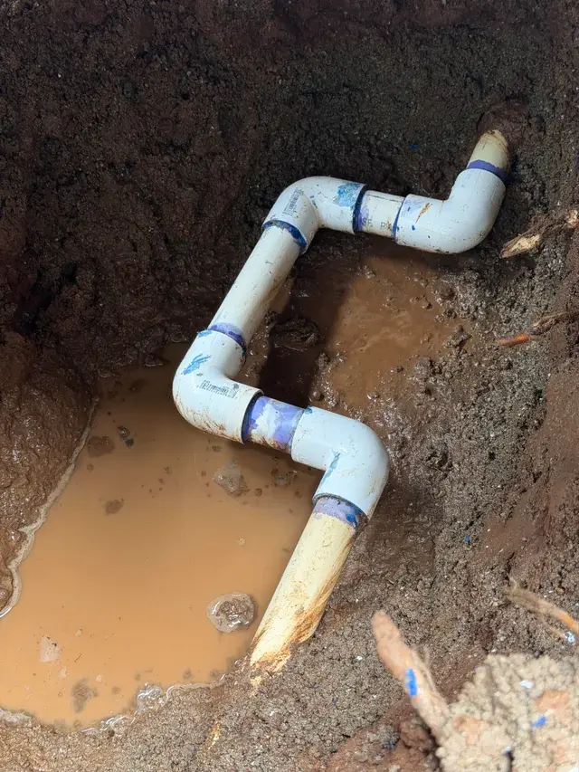 Fixed leak in main water line Georgetown TX